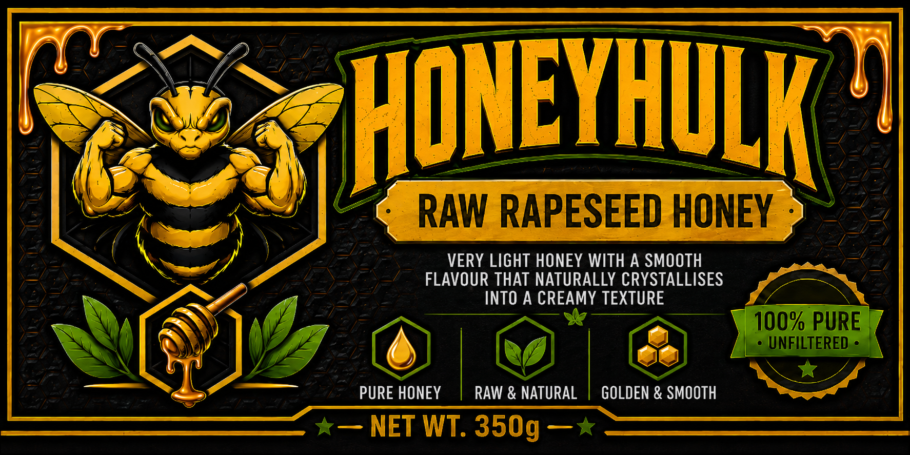 Raw Rapeseed Honey