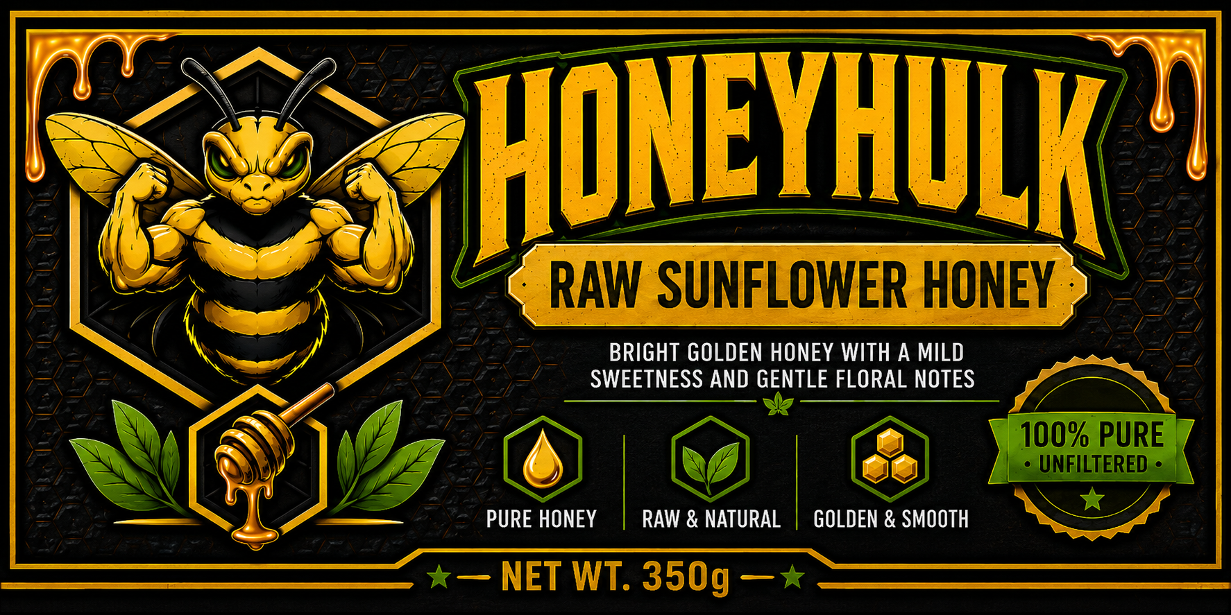 Raw Sunflower Honey